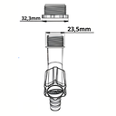 Ver imagem 3 de 12 Unidades Torneira para Jardim Cor Branco Bitola 1/2'' e 3/4'' Durín