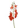 Orquídea Artificial Toque Real X6 Laranja 72cm - 2