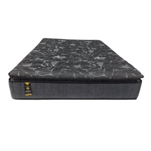 Colchão Casal King Size Amsterdã Molas Ensacadas com Espuma D33 1,93x2,03x0,34 Preto
