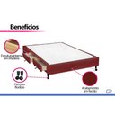 Ver imagem 4 de Cama Base c/Aux 2 Gavetas Viúva Castor Poli Wine 128x188x27