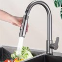 Ver imagem 5 de Torneira Extensivel Gourmet Cozinha Pia Mesa Ducha Articulada Bancada Dois Jatos Monocomando Agua Qu