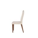 Ver imagem 7 de Conjunto de 2 Cadeiras de Madeira Maciça Estofada Megan - Natural C/ Linho Off White