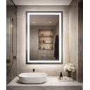 Ver imagem 6 de Espelho Led Banheiro Touch 3 Cores de Luz com Desembaçador Display Digital 80x60 Cm Bivolt:110/220v