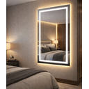 Ver imagem 4 de Espelho Led Banheiro Touch 3 Cores de Luz com Desembaçador Display Digital 80x60 Cm Bivolt:110/220v