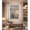 Ver mais imagens de Espelho Banheiro Inteligente Touch Led 3 Cores + Desembacador com Display Digital80x60 Cm