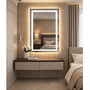 Ver imagem 5 de Espelho Banheiro Inteligente Touch Led 3 Cores + Desembacador com Display Digital80x60 Cm