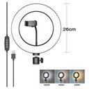 Ver imagem 2 de Ring Light Completo Iluminador 26cm + Tripé 2metros