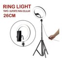Ver imagem 3 de Ring Light Completo Iluminador 26cm + Tripé 2metros