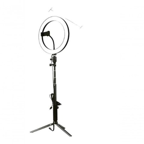 Ring Light Completo Iluminador 26cm + Tripé 2metros