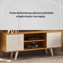 Ver imagem 5 de Rack Bancada 2 Portas Lisboa - Cinamomo/off White