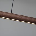 Ver imagem 5 de Luminária de Teto Madeira Maciça Nogueira Americana Fosco Natural Nogueira Americana