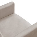 Ver imagem 3 de Kit Poltrona e Namoradeira Nina Suede Pés Palito Castanho - Pallazio - Bege