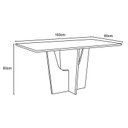 Ver imagem 3 de Mesa Sala de Jantar Vértice 1600mm Nature/off White - Henn