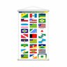 Mapa e Bandeiras Dos Estados do Brasil Kit 2 Banners 80x50cm - 3