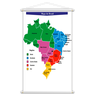 Mapa e Bandeiras Dos Estados do Brasil Kit 2 Banners 80x50cm - 2