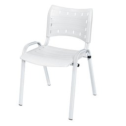 Cadeira Iso Base Branco Escola, Escritório Branco - 2