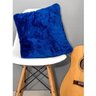 Capa de almofada 45x45 preta pelúcia felpuda pelo alto - 2