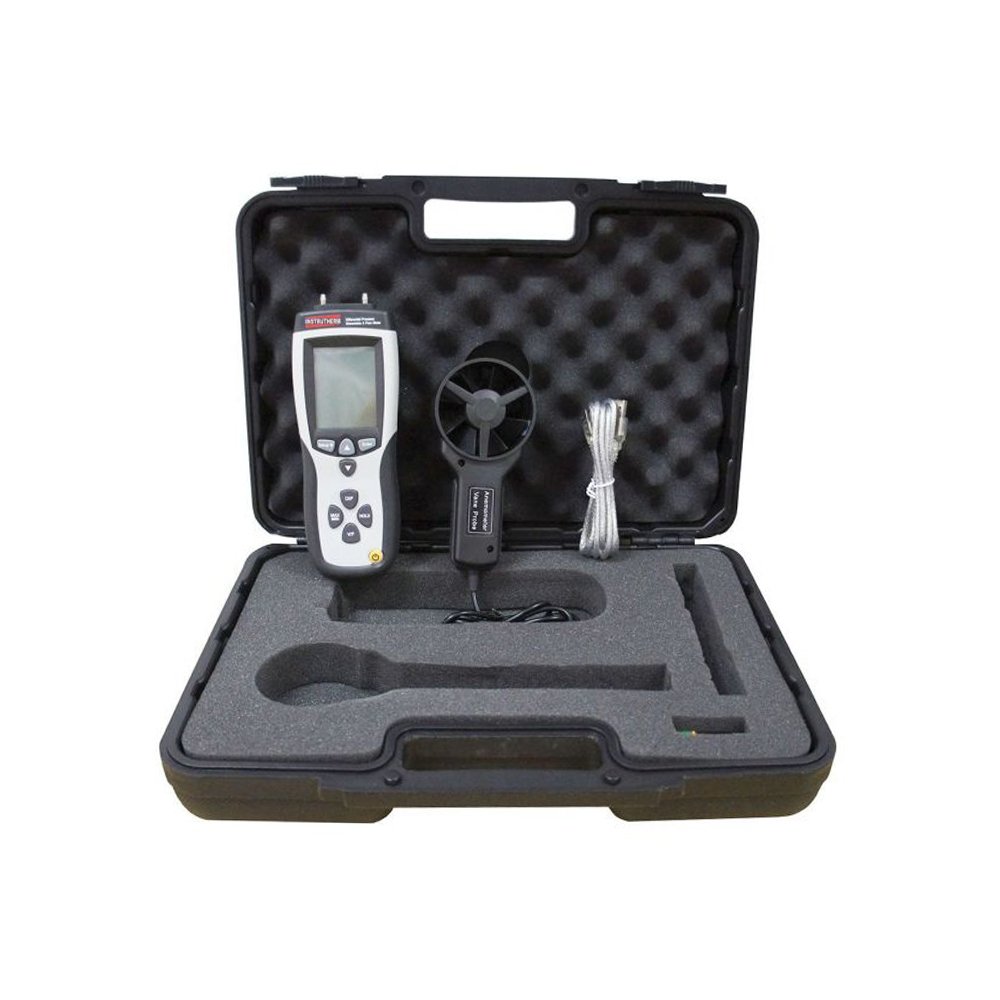 Termo Higrômetro Digital Anemômetro E Micromanômetro Diferencial Manômetro Portátil Am-100 Com Estoj - 5