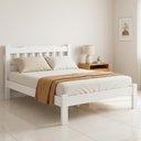 Ver imagem 1 de Cama de Casal Queen com Colchão Madeira Maciça Repleta