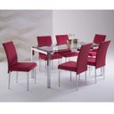 Ver imagem 1 de Conjunto Sala de Jantar Mesa Era 6 Cadeiras Rubi Móveis Muller