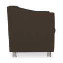 Ver imagem 3 de Poltrona Decorativa Tillak Tilla em Suede para Sala de Estar, Consultório e Recepção - Corino Marrom