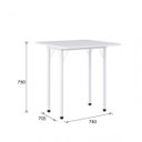 Ver imagem 2 de Mesa Dobrável 4 Lugares Asti Bona Branco