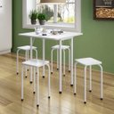 Ver imagem 5 de Mesa Dobrável 4 Lugares Asti Bona Branco