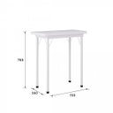 Ver imagem 4 de Mesa Dobrável 4 Lugares Asti Bona Branco