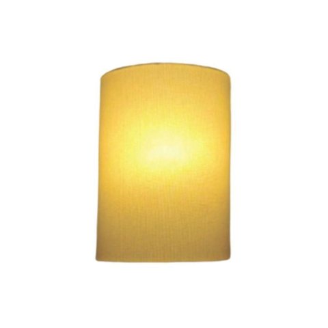 Arandela Meia Cana Retro Vivare Md-2003 Cúpula em Tecido 25-18x10cm - Bivolt Algodão-crú 127-220v