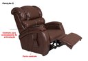 Ver mais imagens de Poltrona Reclinável Imperial Motorizada Courissimo com Lift:marrom 850