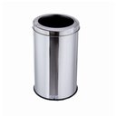 Ver imagem 1 de Lixeira Inox 20L Com Aro Cesto De Lixo Banheiro Cozinha