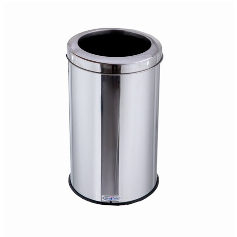 Lixeira Inox 20L Com Aro Cesto De Lixo Banheiro Cozinha