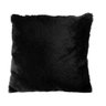 Kit 6 capas de almofada 45x45 preta pelo sintético - 1