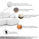 Ver imagem 5 de Sofá Sala de Estar Polo Retrátil Reclinável Bipartido 240cm 4 Lugares Bouclê Branco M1 - Monari Desi