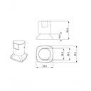 Ver imagem 2 de Kit 09 Und Acabamento de Registro Preto Encaixe Padrão Deca Docol 1.2 e 3.4 Docol