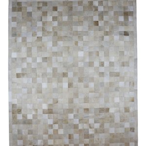Tapete de Couro Legítimo Costurado - 2.50x3.00 - Bege Claro - 250818110555