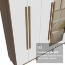 Ver imagem 7 de Guarda-Roupa Casal com Pés 8 Portas Batentes com Espelho Saturno Madesa