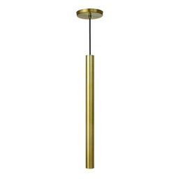 Pendente Luminária Tubo Dourado 50 Cm - 1