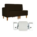 Ver imagem 6 de Poltrona Decorativa Alice Pés Trapézio Suede Marrom - Ds Estofados