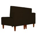 Ver imagem 3 de Poltrona Decorativa Alice Pés Trapézio Suede Marrom - Ds Estofados