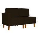 Ver imagem 2 de Poltrona Decorativa Alice Pés Trapézio Suede Marrom - Ds Estofados