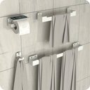 Ver imagem 1 de Kit Acessórios para Banheiro com Adesivo 4 Peças Branco Elg