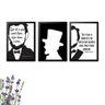 3 Quadros Decorativos Abraham Lincoln - 1