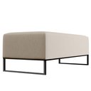 Ver imagem 3 de Kit 02 Puffs Decorativo Sala de Estar Bali W01 Base Ferro 120x50 cm Linho Bege - Lyam Decor