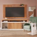 Ver imagem 1 de Conjunto Sala de Estar Painel Rack Life + Mesa Book Caemmun