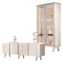 Ver imagem 1 de Buffet Saluti e Cristaleira Évora Off White – Hb Móveis