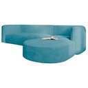 Ver imagem 7 de Sofá Modular Sala de Estar Decoração Luxo 265cm Lado Esquerdo Suede Celinne Luxuoso