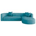 Ver imagem 2 de Sofá Modular Sala de Estar Decoração Luxo 265cm Lado Esquerdo Suede Celinne Luxuoso