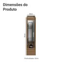 Ver imagem 2 de Balcão Porta-temperos 20 Cm 1 Porta (sem Tampo) Rustic/preto Lux Madesa Rustic/preto