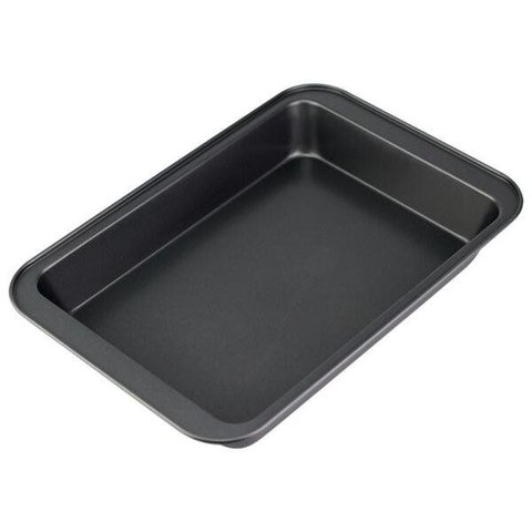 Forma Assadeira Alta Retangular Antiaderente Carbono 42cm